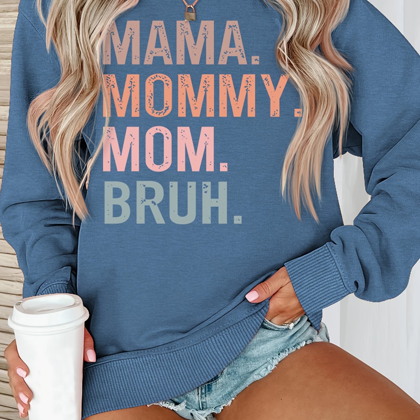 Cozy Letter Print Crew Neck Pullover Sweatshirt - Soft, Warm, and Comfortable Long Sleeve Casual Wear for Fall and Winter - Women's Fashion Clothing for Everyday Style