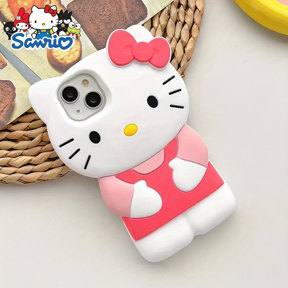 (Authorized) Sanrio Hello Kitty 3D Mobile Phone Case, Mobile Phone Protective Case, Decorative Case, Cute And Beautiful Decoration, Gift, Christmas And Halloween Gift