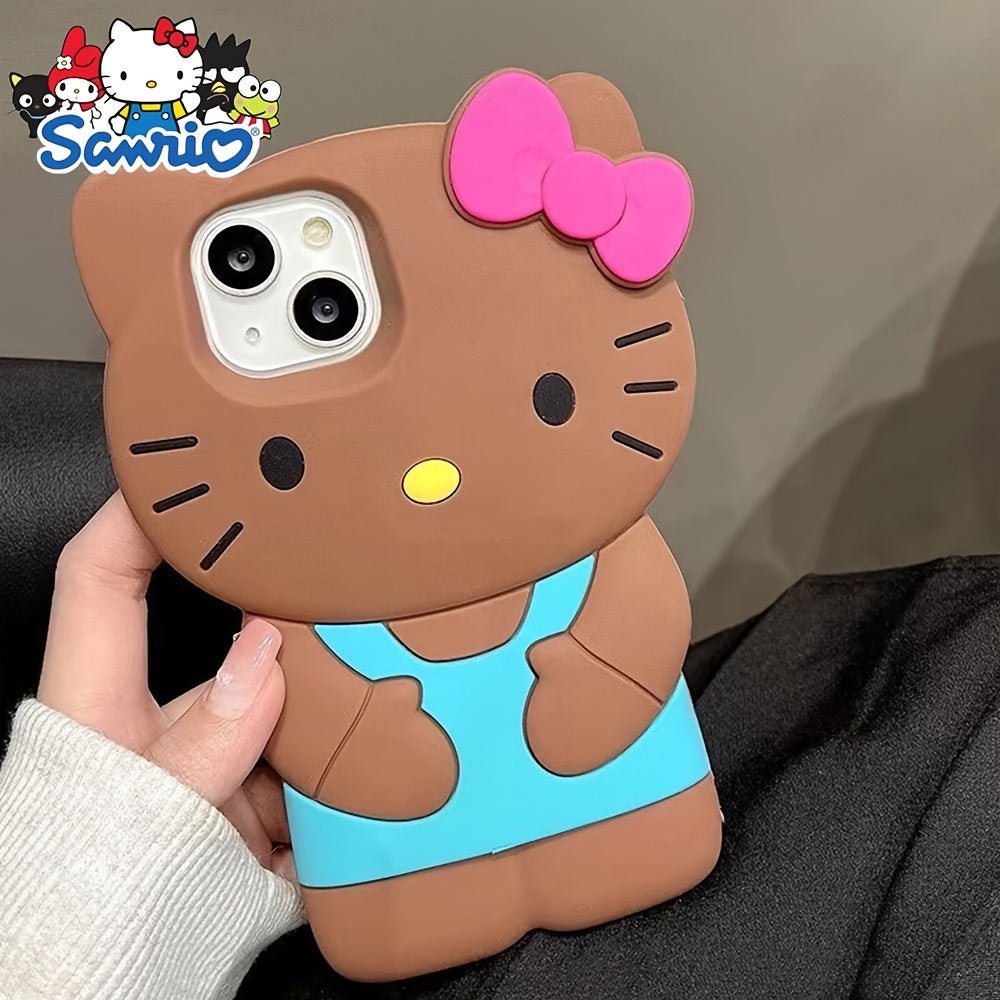 (Authorized) Sanrio Hello Kitty 3D Mobile Phone Case, Mobile Phone Protective Case, Decorative Case, Cute And Beautiful Decoration, Gift, Christmas And Halloween Gift