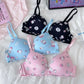 Sanrio Hello Kitty Women Underwear Sexy Bra Panty Set Cartoon No Wire Push Up Underwear Female's Breathable Gathered Bra Gifts