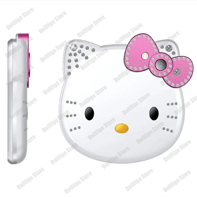 2024 New Sanrio Kawaii Hello Kitty Mini Phone Cartoon Kids Taiml Cute Phone Festival Birthday Fashion Girls Toys Children Gift