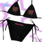 Hello Kitty rhinestone swimsuit underwear can be worn outside Y2K hot girl ins suspender bikini surfing suit summer swimsuit