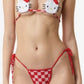 Hello Kitty Sexy Micro Bikini Set Women Summer Bathing Suit 2024 Fashion Knitting Kitty Cat Y2k Swimsuit Beach Women Thong Swim