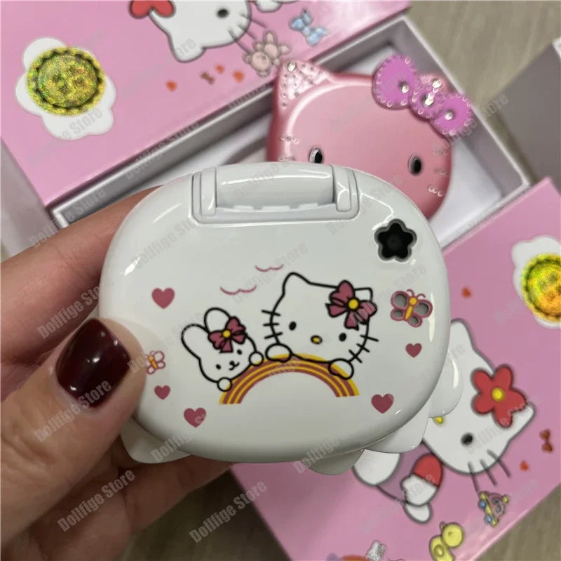 2024 New Sanrio Kawaii Hello Kitty Mini Phone Cartoon Kids Taiml Cute Phone Festival Birthday Fashion Girls Toys Children Gift