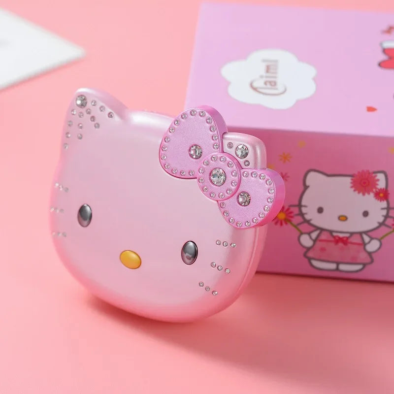 2024 New Sanrio Kawaii Hello Kitty Mini Phone Cartoon Kids Taiml Cute Phone Festival Birthday Fashion Girls Toys Children Gift