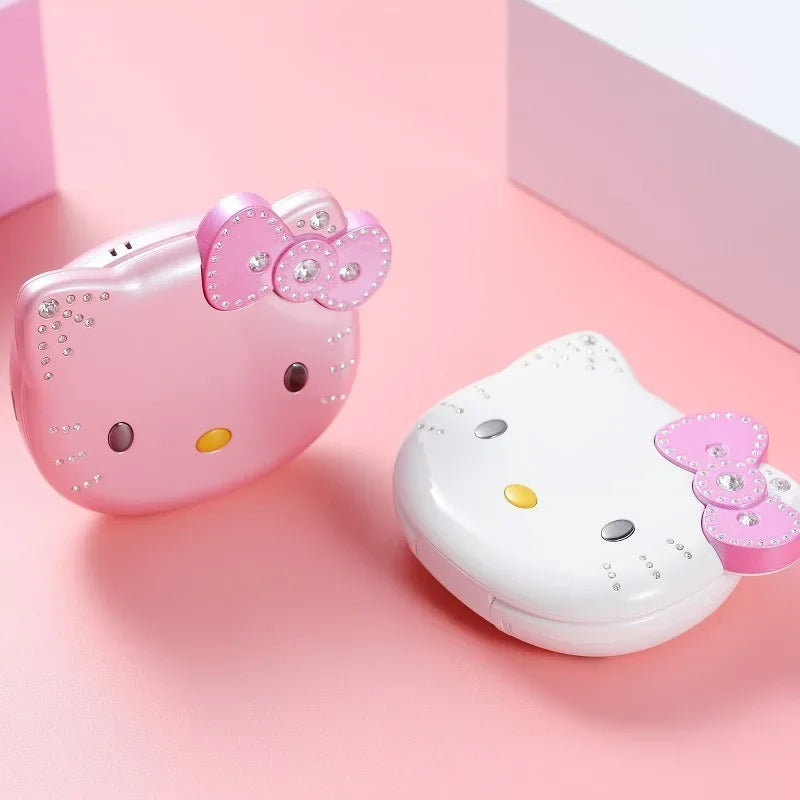 2024 New Sanrio Kawaii Hello Kitty Mini Phone Cartoon Kids Taiml Cute Phone Festival Birthday Fashion Girls Toys Children Gift