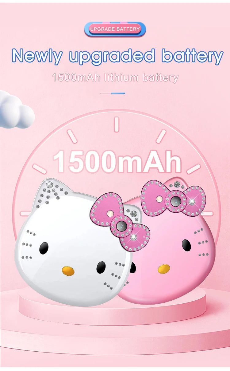 2024 New Sanrio Kawaii Hello Kitty Mini Phone Cartoon Kids Taiml Cute Phone Festival Birthday Fashion Girls Toys Children Gift