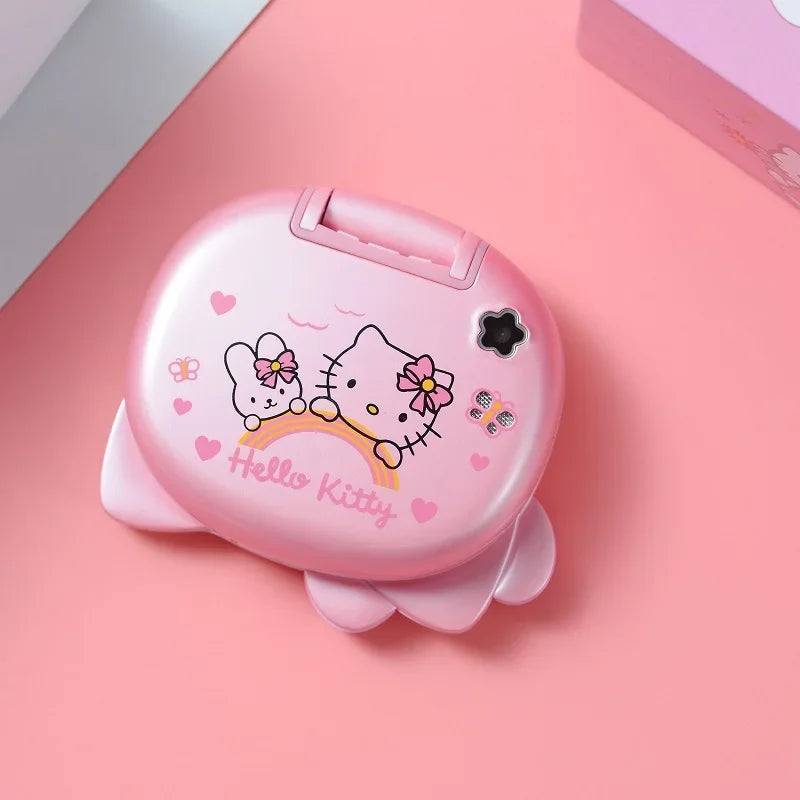 2024 New Sanrio Kawaii Hello Kitty Mini Phone Cartoon Kids Taiml Cute Phone Festival Birthday Fashion Girls Toys Children Gift