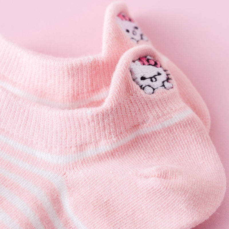 Sanrio Hello Kitty Short Socks Anime Cartoon Boat Sock Girls Summer Thin Breathable Socks Female Cotton Casual Sport Socks Gift