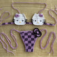 Hello Kitty Sexy Micro Bikini Set Women Summer Bathing Suit 2024 Fashion Knitting Kitty Cat Y2k Swimsuit Beach Women Thong Swim