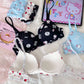 Sanrio Hello Kitty Women Underwear Sexy Bra Panty Set Cartoon No Wire Push Up Underwear Female's Breathable Gathered Bra Gifts