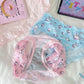 Sanrio Hello Kitty Women Underwear Sexy Bra Panty Set Cartoon No Wire Push Up Underwear Female's Breathable Gathered Bra Gifts