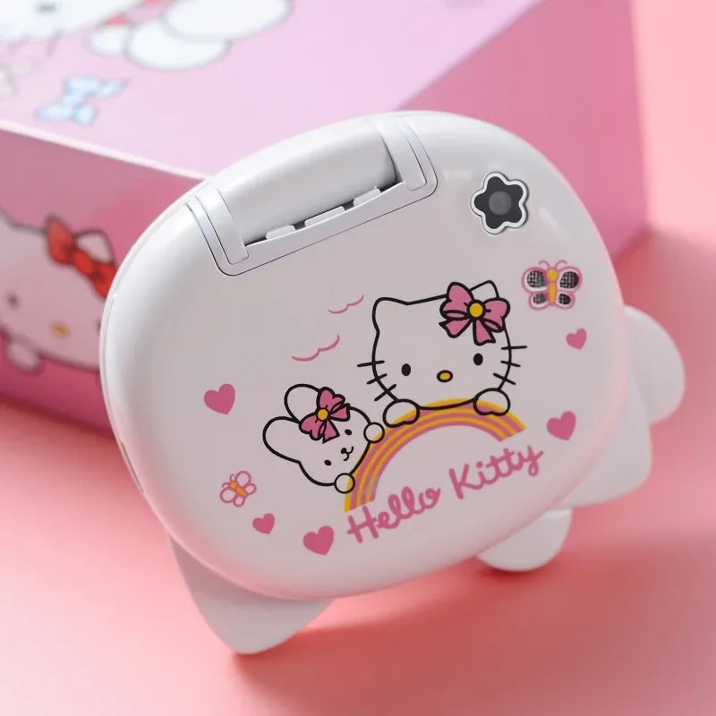 2024 New Sanrio Kawaii Hello Kitty Mini Phone Cartoon Kids Taiml Cute Phone Festival Birthday Fashion Girls Toys Children Gift