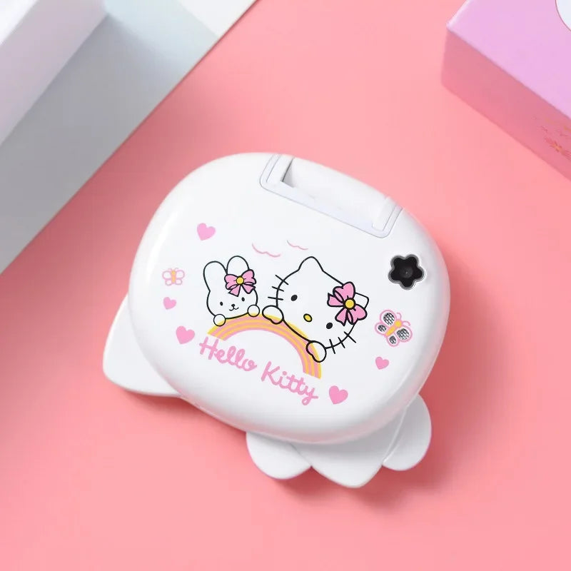 2024 New Sanrio Kawaii Hello Kitty Mini Phone Cartoon Kids Taiml Cute Phone Festival Birthday Fashion Girls Toys Children Gift