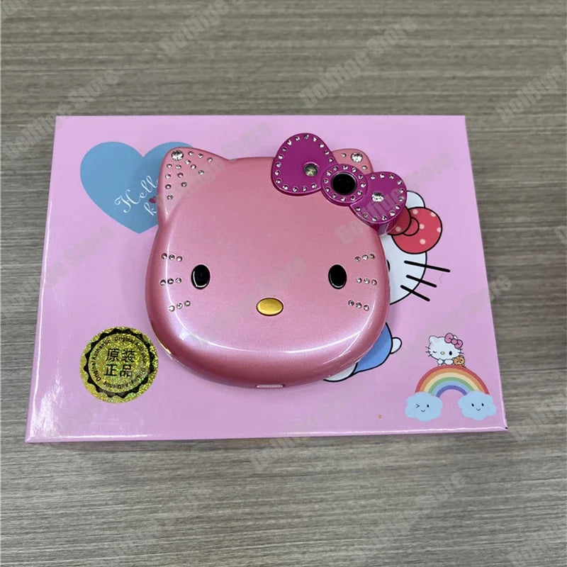 2024 New Sanrio Kawaii Hello Kitty Mini Phone Cartoon Kids Taiml Cute Phone Festival Birthday Fashion Girls Toys Children Gift