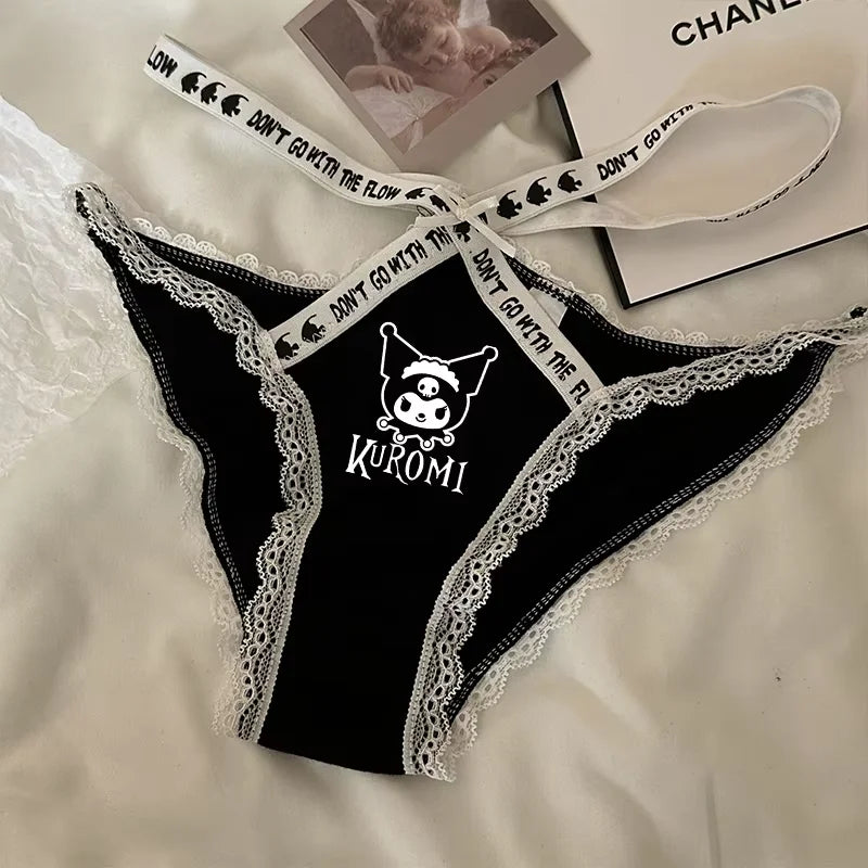 Hello Kitty Underwear Made Pure Cotton Dopamine Breathable Sweat Absorbing Swimsuit No Trace Girl Shorts Cute Women Accessories