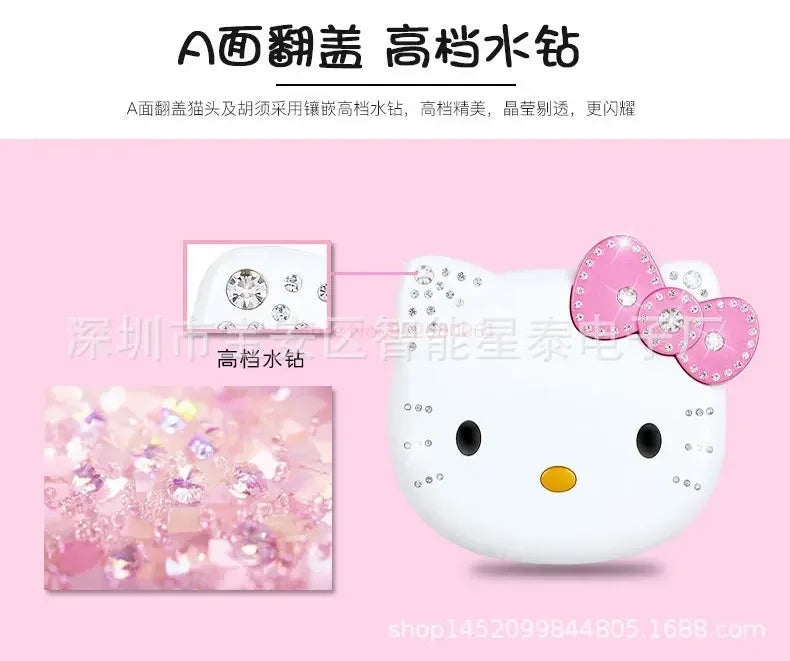 2024 New Sanrio Kawaii Hello Kitty Mini Phone Cartoon Kids Taiml Cute Phone Festival Birthday Fashion Girls Toys Children Gift