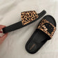 Hello Kitty Cute Beach Bath Slippers for Women Cool Leopard Print Cartoon Home Slippers Female Indoor Non-slip Cosy Home Shoes
