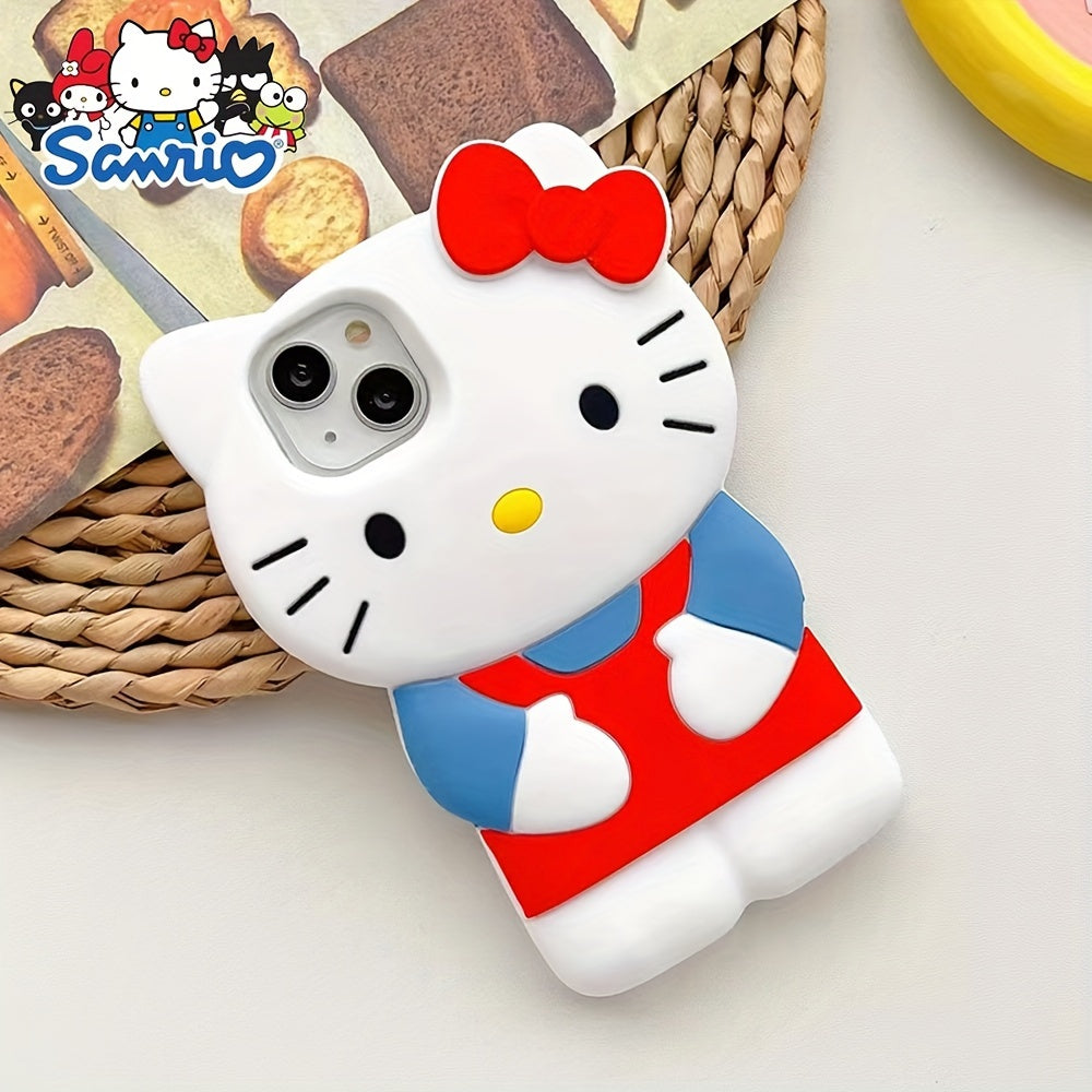 (Authorized) Sanrio Hello Kitty 3D Mobile Phone Case, Mobile Phone Protective Case, Decorative Case, Cute And Beautiful Decoration, Gift, Christmas And Halloween Gift