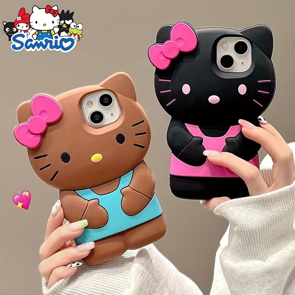 (Authorized) Sanrio Hello Kitty 3D Mobile Phone Case, Mobile Phone Protective Case, Decorative Case, Cute And Beautiful Decoration, Gift, Christmas And Halloween Gift